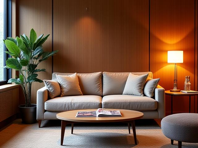रिलैक्स करने के लिए आरामदायक लाउंज एरिया